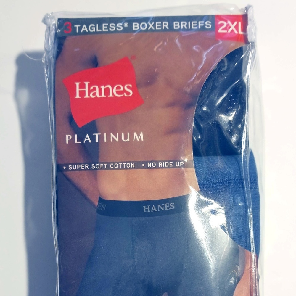 Hanes Platinum Men's tagless Boxer Briefs